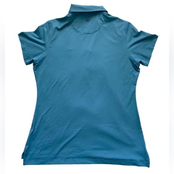 Peter Millar Polo Women’s Mult-Button Aqua Green Shirt Size M - Picture 4 of 4
